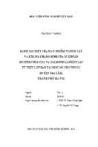 đánh giá hiện trạng ô nhiễm vi sinh vật và kháng kháng sinh của vi khuẩn escherichia coli và salmonella phân lập từ thịt lợn bán tại một số chợ thuốc huyện gia lâm, thành phố hà nội  