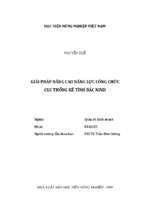 Giải pháp nâng cao năng lực công chức cục thống kê tỉnh bắc ninh  