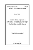 Nghiên cứu ba dược liệu hướng tác dụng điều trị sỏi thận chuối hột kim tiền thảo rau om