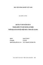 Quản lý chi ngân sách trong đầu tư xây dựng cơ bản trên địa bàn huyện hiệp hòa tỉnh bắc giang  