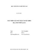 Phát triển chăn nuôi trâu ở huyện chiêm hóa, tỉnh tuyên quang  