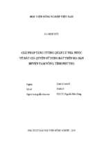 Giải pháp tăng cường quản lý nhà nước về đấu giá quyền sử dụng đất trên địa bàn huyện tam nông, tỉnh phú thọ  