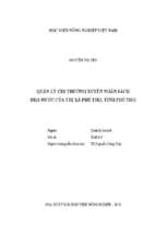 Quản lý chi thường xuyên ngân sách nhà nước của thị xã phú thọ, tỉnh phú thọ  