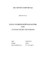 Quản lý chi thường xuyên ngân sách nhà nước của huyện yên mô, tỉnh ninh bình  