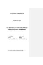 Giải pháp nâng cao chất lượng thống kê lao động việc làm ở tỉnh bắc giang  