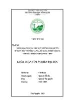 Luận văn tốt nghiệp đánh giá công tác cấp giấy chứng nhận quyền sử dụng đất trên địa bàn xã đú sáng, huyện kim bôi