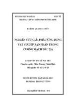 Nghiên cứu giải phẫu ứng dụng vạt cơ dép bán phần trong cuống mạch đầu xa