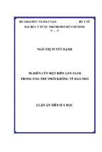 Nghiên cứu đột biến gen egfr trong ung thư phổi không tế bào nhỏ