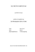 Quản lý tài sản tại trường đại học hùng vương  