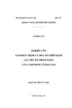 Nghiên cứu giải phẫu bệnh và hóa mô miễn dịch các yếu tố tiên lượng của carcinôm tế bào gan