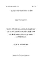 Nghiên cứu hiệu quả giảm đau của kết hợp gây tê ngoài màng cứng với gây mê toàn thẻ trong và sau phẫu thuật nội soi đại trực tràng