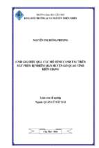 Luận văn tốt nghiệp đánh giá hiệu quả các mô hình canh tác trên đất phèn bị nhiễm mặn huyện gò quao tỉnh kiên giang