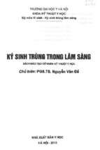 Ký sinh trùng trong lâm sàng  sách đào tạo cử nhân kỹ thuật y học