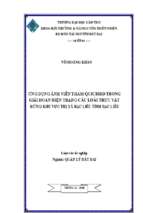 Luận văn tốt nghiệp ứng dụng ảnh viễn thám quickbird trong giải đoán hiện trạng các loài thực vật rừng khu vực thị xã