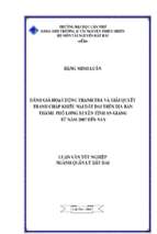 Luận văn tốt nghiệp đánh giá hoạt động thanh tra và giải quyết tranh chấp khiếu nại đất đai trên địa bàn thành phố