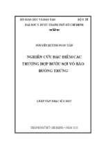 Nghiên cứu đặc điểm các trường hợp bướu sợi vỏ bào buồng trứng