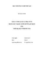 Tăng cương quản lý nhà nước trong đấu tranh chống buôn lậu hàng hóa trên địa bàn tỉnh phú thọ  