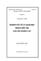 Nghiên cứu xử lý hạch bẹn trong điều trị ung thư dương vật