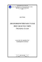 Luận văn tốt nghiệp arcgis desktop tiềm năng và giải pháp cho sự phát triển ứng dụng của gis