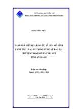 Luận văn tốt nghiệp đánh giá hiệu quả kinh tế, xã hội mô hình canh tác lúa 3 vụ trong vùng đê bao tại 2 huyện thoại sơn