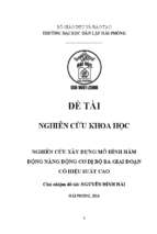 Nghiên cứu xây dựng mô hình hãm động năng động cơ dị bộ ba giai đoạn có hiệu suất cao