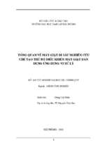 Tổng quan về máy giặt đi sâu nghiên cứu chế tạo thử bộ điều khiển máy giặt dân dụng ứng dụng vi xử lý