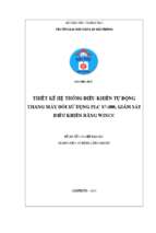 Thiết kế hệ thống tự động điều khiển thang máy đôi sử dụng plc s7 300 giám sát điều khiển bằng wincc