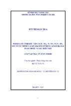 Nghiên cứu tính độc cấp của n nh4, n no2 và n no3 đối với ấu trùng cá giò (rachycentron canadum) trước và sau biến thái