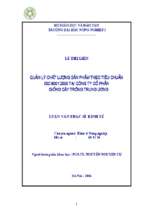 Quản lý chất lượng sản phẩm theo tiêu chuẩn iso 90012000 tại công ty cổ phần giống cây trồng trung ương