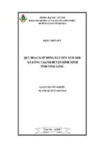 Luận văn tốt nghiệp quy hoạch sử dụng đất đến năm 2020 xã đông thạnh huyện bình minh tỉnh vĩnh long