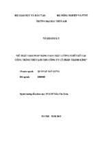 đề xuất giải pháp nâng cao chất lượng thiết kế các công trình thủy lợi cho công ty cổ phần thành kính 