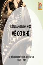 Bài giảng môn học vẽ cơ khí