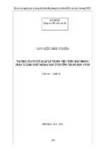 Skkn vai trò của người quản lý trong việc thúc đẩy phong trào tự làm thiết bị dạy học ở trường thcs