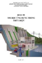 Bài giảng tin học ứng dụng trong thủy điệ