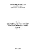 Bài giảng đồ án bê tông cốt thép trong công trình giao thôn