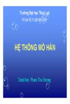 Bài giảng hệ thống mỏ hàn