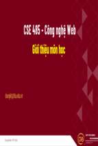 Cse 485 công nghệ web