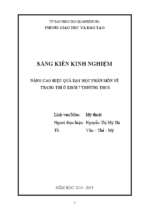 Skkn một số giải pháp để nâng cao hiệu quả dạy học phân môn vẽ trang trí ở khối 7 trường thcs