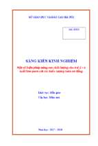 Skkn một số biện pháp nâng cao chất lượng cho trẻ 5 – 6 tuổi làm quen với các biểu tượng toán sơ đẳng