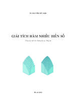 Bài giảng giải tích hàm nhiều biế