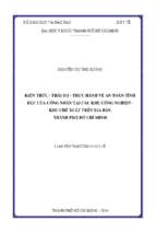 Kiến thức   thái độ   thực hành về an toàn tình dục của công nhân tại các khu công nghiệp   khu chế xuất trên địa bàn thành phố hồ chí minh