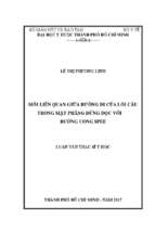 Mối liên quan giữa đường đi của lồi cầu trong mặt phẳng đứng dọc với đường cong spee