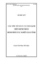 Các yếu tố nguy cơ tim mạch trên bệnh nhân bệnh phổi tắc nghẽn mạn tính