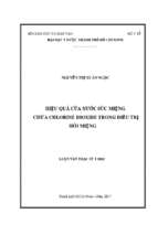 Hiệu quả của nước súc miệng chứa chlorine dioxide trong điều trị hôi miệng