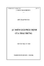 đặc điểm giải phẫu bệnh của thai trứng