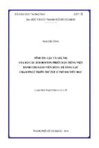 Tính tin cậy và giá trị của bộ câu hỏi boston phiên bản tiếng việt dành cho giáo viên dùng để sàng lọc chậm phát triển trí tuệ ở trẻ em tiểu học