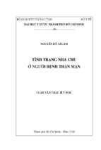 Tình trạng nha chu ở người bệnh thận mạn