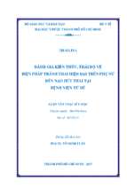 đánh giá kiến thức, thái độ về biện pháp tránh thai hiện đại trên phụ nữ đến nạo hút thai tại bệnh viện từ dũ