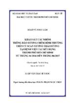 Khảo sát các nhóm thông bào xương chũm bình thường trên ct scan xương thái dương tại bệnh viện tai mũi họng thành phố hồ chí minh từ tháng 06 2016 đến tháng 06 2017