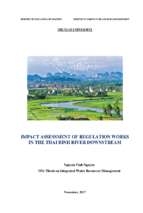 Impact assessment of regulation works in the thai binh river downstream  major intergrated water resources management code 62 58 02 0